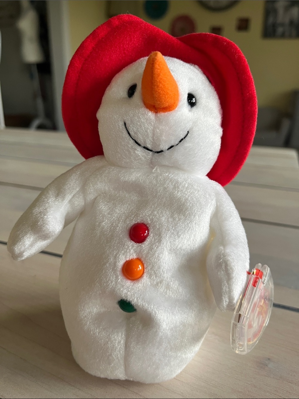 TY 2003 Chillin Snowman Beanie Baby